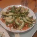 El cooksnap de Raúl Hernando cuando hizo Entrante de Navidad: Carpaccio de bacalao con vinagreta de Módena.
