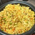 El cooksnap de Jazz cuando hizo Arroz con pollo al estilo costarricense.