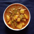 Rekha Vora's cooksnap of when they made ગુવાર બટેટા નું સાક(guvar bateka nu saak recipe in Gujarati (.
