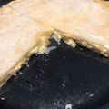 El cooksnap de Mariela Gibellini cuando hizo Tarta de jamón, queso y cebolla caramelizada "Almuerzo express".