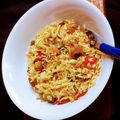 Indrani chatterjee's cooksnap of when they made চিলি চিকেন উইথ ভেজিটেবল ফ্রাইড রাইস(chilli chicken with vegetable fried rice recipe in Bengali).