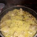 El cooksnap de Viviana Cepeda cuando hizo Arroz con pollo al azafrán.