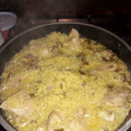 El cooksnap de Viviana Cepeda cuando hizo Arroz con pollo al azafrán.