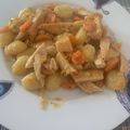 El cooksnap de Laura cuando hizo Ñoquis con pollo en salsa de cebolla y zanahoria.