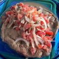 El cooksnap de Maricarmen Meza cuando hizo Hígado Encebollado.