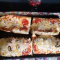 Liz's cooksnap of when they made Pyro's Bar & Grill french bread pizza.