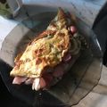 El cooksnap de Carol De Castro cuando hizo Omelette de panchos.