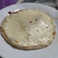 El cooksnap de Diana Fabila cuando hizo Pizza a la sartén.