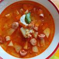 Judit Sipos Cooksnap-ja, amikor elkészítette a(z) Virslis, pirított, tarhonya leves receptet.
