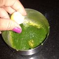  Chef Richa pathak. का कुकस्नैप जब उन्होंने लहसुन धनिया की चटनी (Lahsun Dhaniya ki chutney recipe in Hindi) बनाया था।