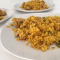 El cooksnap de Irene-Guirao cuando hizo Arroz con pollo al vino blanco.