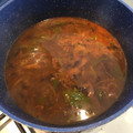 El cooksnap de Dogma cuando hizo Caldo de Hongos Portobello.