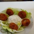 El cooksnap de cesikar cuando hizo Falafel con salsa de Yogur.