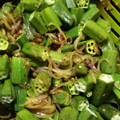 Fatima Rais's cooksnap of when they made Bhindi_khare_masaly_ki.