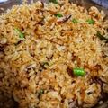 Cooksnap Julia ALeen Aireish semasa beliau membuat Nasi Goreng Kacang Panjang.