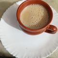 Navi tayal का कुकस्नैप जब उन्होंने अदरक तुलसी चाय (Adrak tulsi chai recipe in hindi) बनाया था।