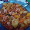 El cooksnap de Anna Bella alias Moni Argento cuando hizo Guiso de lentejas con chorizos.