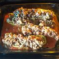 El cooksnap de moni cuando hizo Calabacín relleno de carne y champiñones.