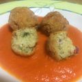 El cooksnap de Adela cuando hizo Albóndigas de quinoa y queso de cabra.