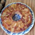 El cooksnap de Claudia Velazco cuando hizo Torta de manzanas invertida.