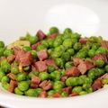 El cooksnap de Ana Rocha cuando hizo Salteado de guisantes naturales con jamón y huevo duro.