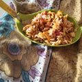 Rishika Goel's cooksnap of when they made Matki Bhel.