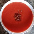 El cooksnap de Nuria cuando hizo Gazpacho de sandía !!.