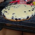 El cooksnap de Vanessa Ivone cuando hizo Kuchen de arándanos y crema casera.