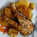 El cooksnap de Ionela Tatarusanu cuando hizo Salmón al horno con patatas.