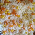 El cooksnap de Roci Vega cuando hizo Arroz blanco con un toque de mantequilla, cebolla y ajo.