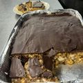 Cooksnap από Koupoukis Moschos στη συνταγή Μπάρες χωρίς ζάχαρη με ρυζογκοφρέτες, μέλι και φυστικοβούτυρο!