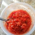 El cooksnap de Cristina Gallegos cuando hizo Salsa de “molcajete” sin molcajete 😉.