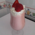 El cooksnap de María Albert de la Cruz cuando hizo Batido de fresas con nata.
