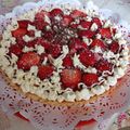 El cooksnap de Monica Carrizo cuando hizo Tarta de frutillas con pastelera.