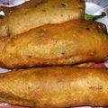 Hina Ibrahim's cooksnap of when they made Hari mirch ke pakoray (Green Chilli Fritters).