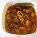 El cooksnap de Cipri cuando hizo Mejillones en escabeche.