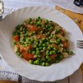 El cooksnap de Antía cuando hizo Guisantes con sofrito de tomate.