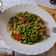 El cooksnap de Antía cuando hizo Guisantes con sofrito de tomate.
