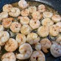 El cooksnap de Patricia Quiroga Newbery cuando hizo Camarones al pil pil.