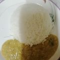 Mk Mahwish's cooksnap of when they made Boiled rice with daal and fries.