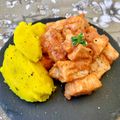 il Elodia quando ha preparato Spezzatino di pesce spada con crema di patate