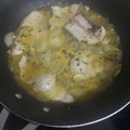 El cooksnap de antonio cuando hizo Tintorera en salsa amarilla.