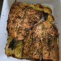 El cooksnap de Mari Carmen Dominguez cuando hizo Trucha al horno con limón y orégano.
