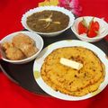 NEETA BHARGAVA 's cooksnap of when they made Sarson ka saag aur Makki ki roti.