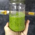 El cooksnap de Romi Martínez cuando hizo Pesto de Albahaca con su Majestad, el Queso.