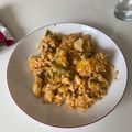 El cooksnap de mjmonseco cuando hizo Arroz con bacalao.
