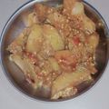 Vamika yadav का कुकस्नैप जब उन्होंने बैंगन आलू की सब्जी(baingun aloo ki sabzi recipe in hindi) बनाया था।