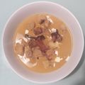 Cooksnap από Σοφία Χαραλαμπάκη στη συνταγή Σούπα γλυκοπατάτας βελουτέ με crispy μπέικον και παξιμάδι