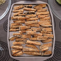 El cooksnap de Susana cuando hizo Palitos de berenjena al horno.