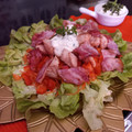 El cooksnap de Marisol Melgarejo cuando hizo Ensalada Lousiana con salsa ranch.